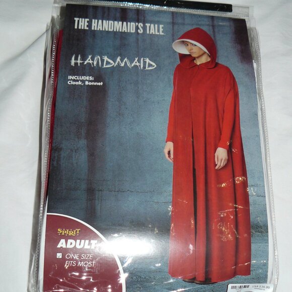 Handmaid's Tale HandMaid two piece Halloween Costume, One Size, NEW - Picture 1 of 1